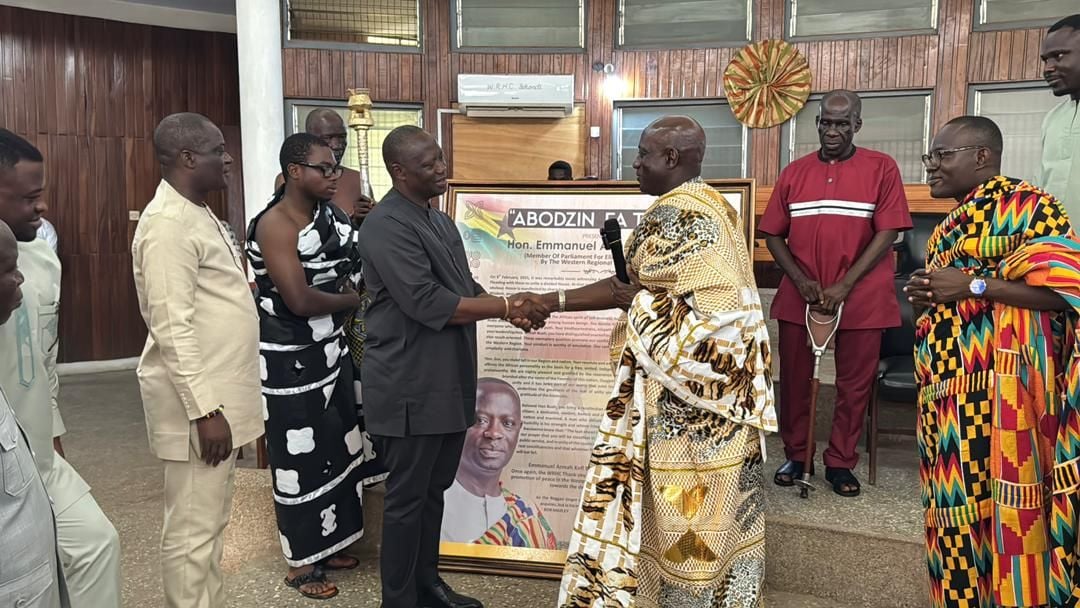 Western Regional House of Chiefs honours Lands and Natural Resources Minister Emmanuel Armah-Kofi Buah